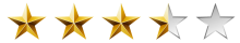 Image result for 3 out of 5 stars png